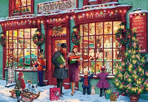 Buffalo Games - Steve Read - Christmas Toyshop - 2000 Piece Jigsaw Puzzle for Adults Challenging Puzzle Perfect for Game Nights - Finished Puzzle Size is 38.50 x 26.50