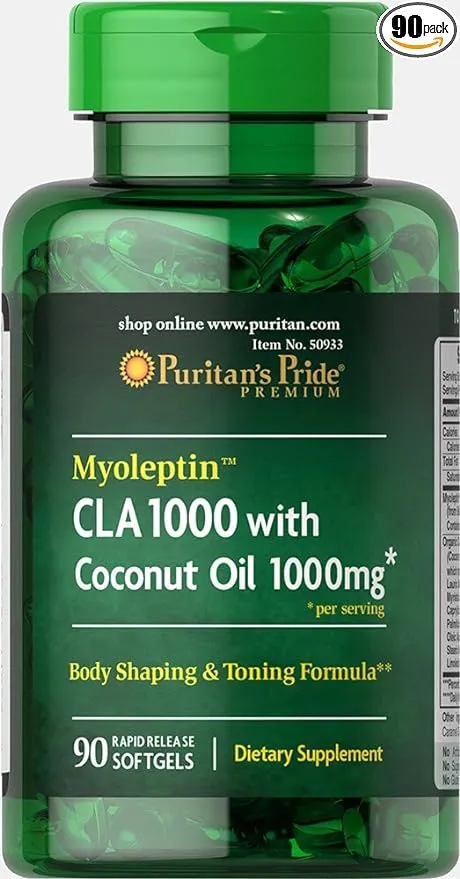 Puritan's Pride Myoleptin CLA 1000 with Coconut Oil-90 Softgels