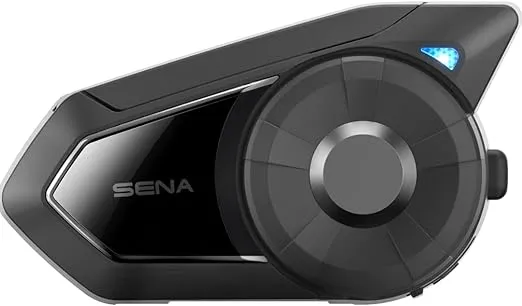 Sena 30K Motorcycle Bluetooth Headset Mesh Communication System, Black, Single Pack with HD Speakers