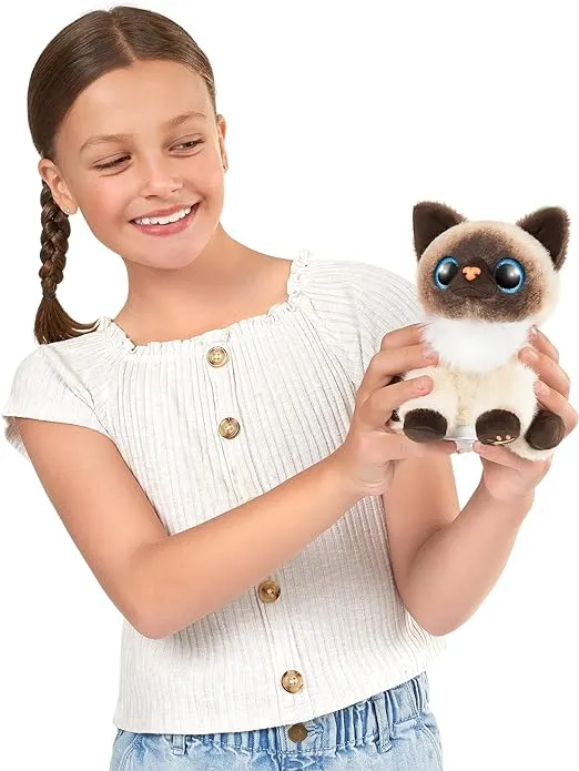 Pets Alive Smitten Kittens Surprise (Siamese Cat Mooloo) by ZURU Nurture Play Soft Toy Unboxing Adopt Interactive 10 Sounds