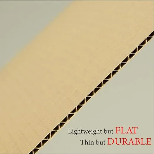 200 Packs Corrugated Cardboard Sheets, Premium Small 5x7 Inch Kraft Cardboard Sleeves Insert Dividers for Shipping, Mailing, DIY Décor and Crafts. (5x7-200 Pack)