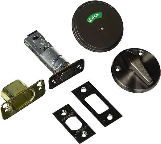 Schlage B571 One Sided Deadbolt with in Use Indicator, Antique Brass