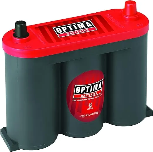 OPTIMA Batteries High Performance 6V RedTop Sealed AGM Car, Truck and SUV Starting Battery, 800 CCA, SAE Terminal, Maintenance Free, Versitile Mounting, 6 Volt