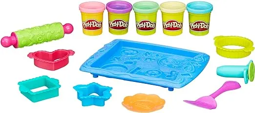 Play-Doh Kitchen Creations Cookie Creations Playset, Kids Arts & Crafts Set, Preschool Play Food Toys, for Girls & Boys, Ages 3+ (Amazon Exclusive)