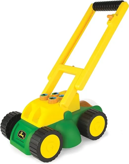 John Deere Electronic Toy Lawn Mower - Lawn Mower Toy with Interactive Sounds and Buttons - Toddler Outdoor Toys - Summer Toys - Ages 2 Years and Up,Green
