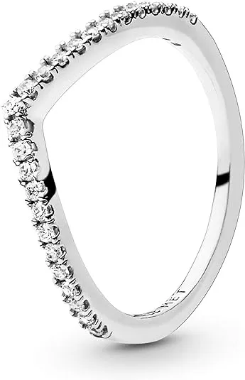 PANDORA Jewelry Sparkling Wishbone Cubic Zirconia Ring