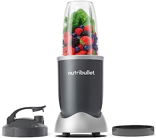 nutribullet Personal Blender for Shakes, Smoothies, Food Prep, and Frozen Blending, 24 Ounces, 600 Watt, Gray, (NBR-0601)