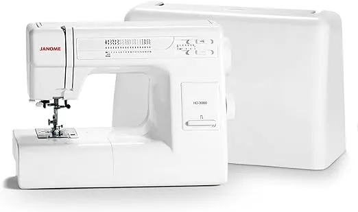 Janome HD3000 Heavy-Duty Sewing Machine with 18 Built-in Stitches + Hard Case