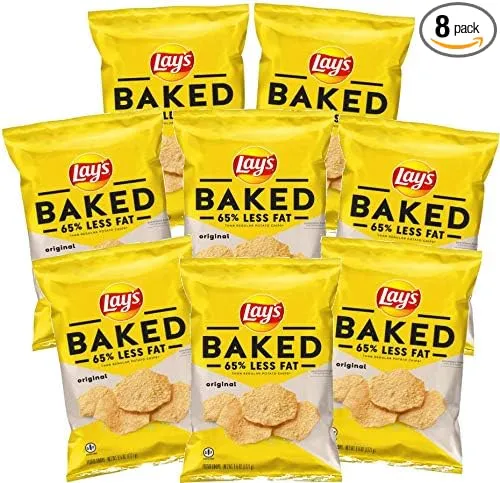 LAY'S® Baked Original Potato Crisps, 1.125 ounce (Pack of 8)