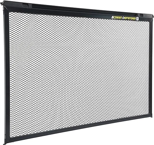 Lippert 28" Screen Defender RV Entry Door Protector Kit with Black Powder-Coated Aluminum for Pet Protection on Travel Trailers, 5th Wheel Campers and Motorhomes - 859793