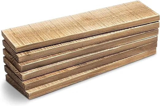 Bright Creations 6 Pack Rustic Style Weathered Reclaimed Wood Bundle Perfect for Homemade Shelves, DIY Projects and Home Decor