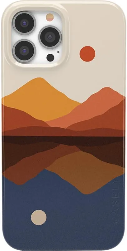 Casely iPhone 13 Pro Max Case | Compatible with MagSafe | Opposites Attract | Day & Night Colorblock Mountain Case