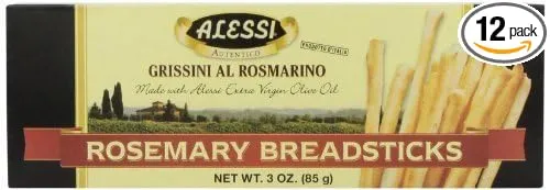 Alessi Breadsticks, Rosemary, 3oz (Pack of 1)