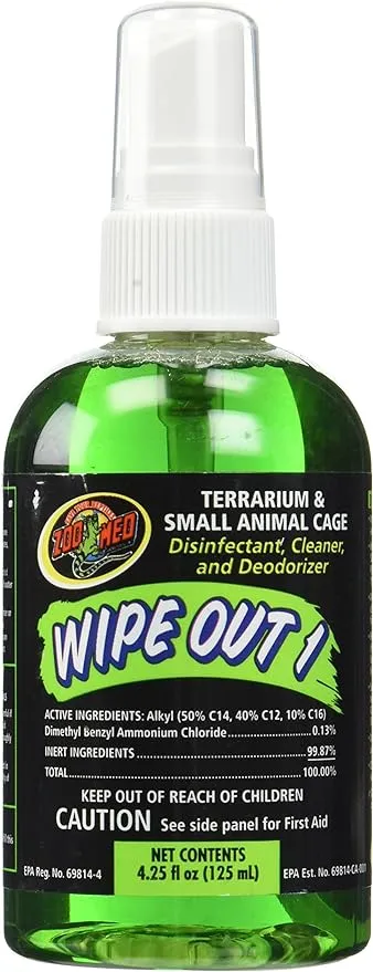 Zoo Med Laboratories SZMWO14 Wipe Out 1 Terrarium Cleaner, 4.25-Ounce