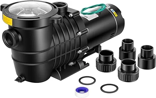 VIVOHOME 2.0 HP 6800 GPH Powerful Copper Motor Self Primming Dual Voltage in/Above Ground Swimming Pool Pump 1.5" & 2.0'' Inlet Energy Saving w/Strainer Basket