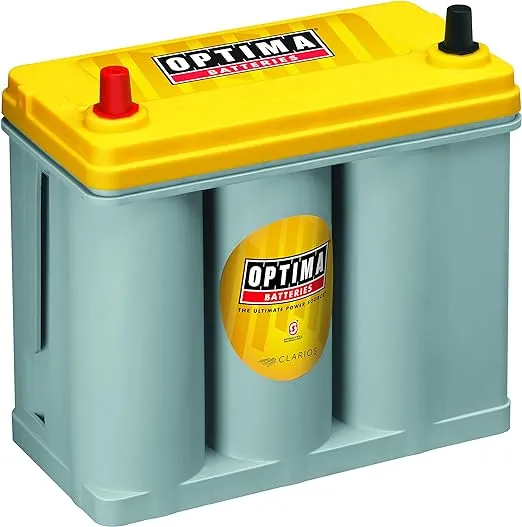 OPTIMA Batteries High Performance DS46B24R YellowTop Dual Purpose Sealed AGM Car, Truck and SUV Battery, 450 CCA, Maintenance Free, Versitile Mounting, Fits Select Prius Models