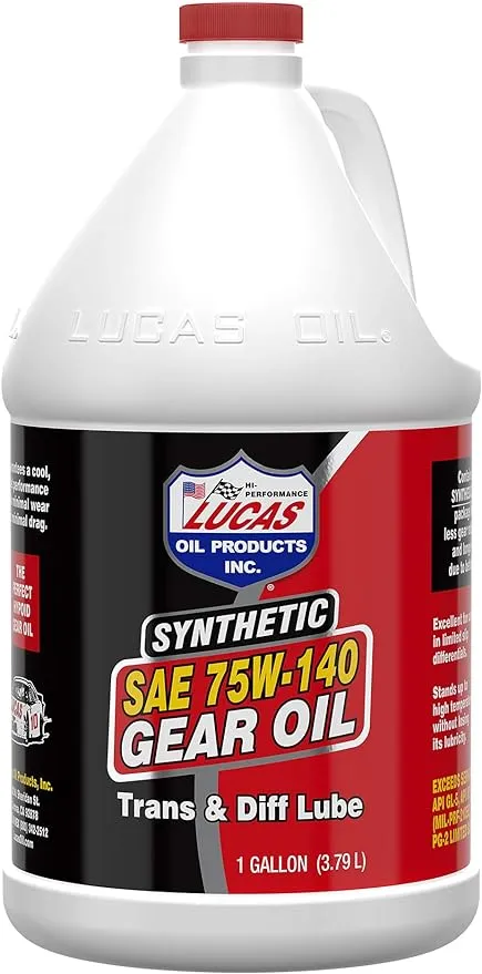 Lucas Oil Lucas LUC10122 75/140 Synthetic Gear Oil - 1 Gallon