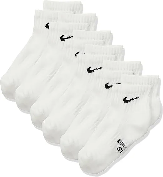 NIKE Kids' Everyday Cushioned Ankle Socks (6 Pairs)