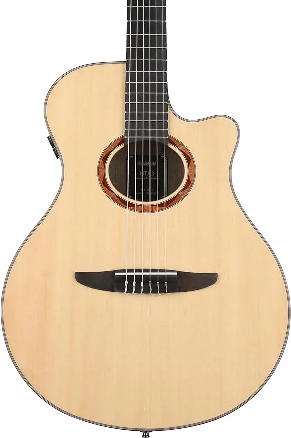 Yamaha NTX3 NT Cutaway Acoustic-Electric Nylon-String Classical Guitar With Reinforced Carrying Bag , Natural