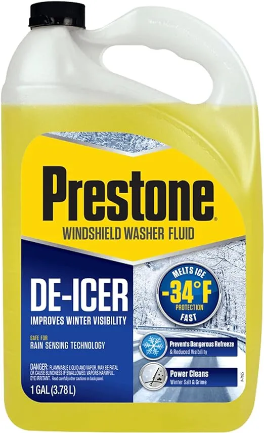 Prestone AS250 De-Icer Windshield Washer Fluid - 1 Gallon