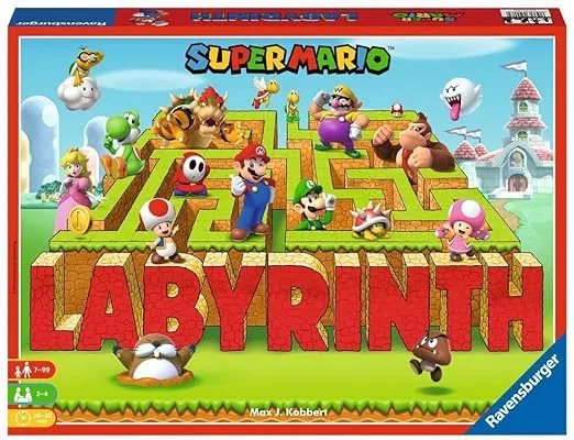 Ravensburger Super Mario Labyrinth - Engaging Family Board Game | Fun for Kids & Adults | Ages 7 and Up | Dynamic Maze Game | Stimulating Replay Value | Supports 2-4 Players