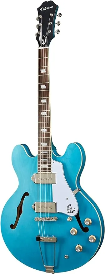Epiphone Casino Hollowbody Worn, Blue Denim