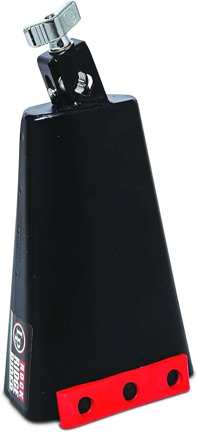LP ROCK Ridge Rider Cowbell with ½ inch Mount Black LP008-N