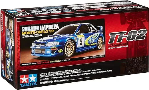 Tamiya 58632 – 1:10 RC Subaru Impreza MC 99 TT-02 Model Car