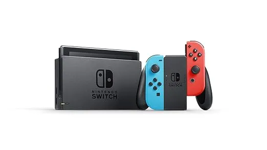 Nintendo Switch with Neon Blue and Neon Red Joy‑Con V2 (Renewed Premium)