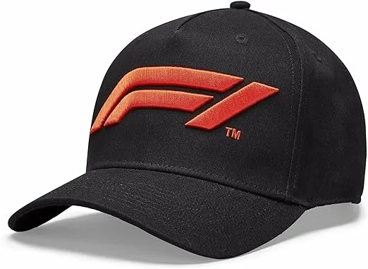 Formula 1 Tech Collection F1 Large Logo Baseball unisex-adult Hat Black/White/Red (Black)