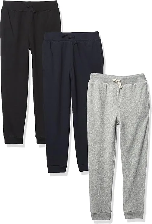 The Children's Place Baby Boys' and Toddler French Terry Jogger Sweatpant, 3 Pack