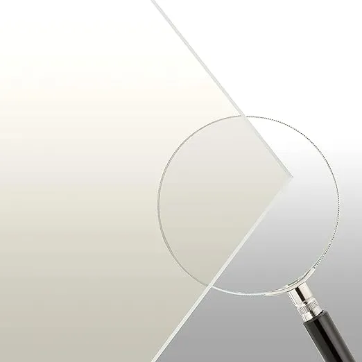 OPTIX Clear Acrylic Plastic Sheet - 1/4" - 24" x 48" | Fulfilled by ShapesPlastics