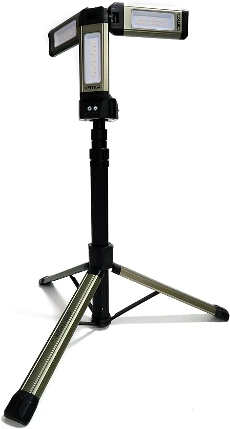 STKR Concepts Tri-Mobile with Tripod - 2000 Lumen Area Work Light, Black,12681