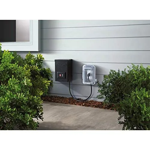 Portfolio 60-Watt 12-Volt Multi-Tap Landscape Lighting Transformer with Digital Timer with Dusk-to-Dawn Sensor