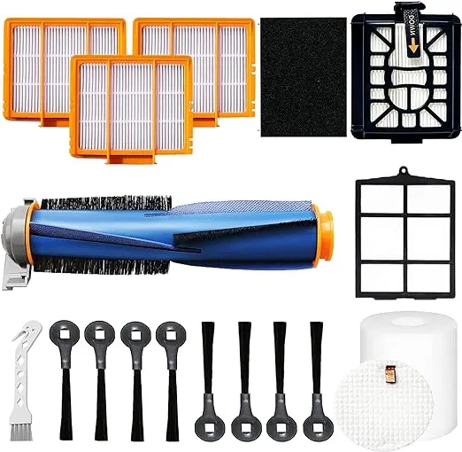 Replacement Parts for Shark AI AV2501S AV2501AE RV2502AE RV2520AOUS AV2510AOUS AV2511AE RV2610WA AV2610WA Accessories Kit with Main Brush,Filters,Foam Filters,Primary Filter,Side Brushes