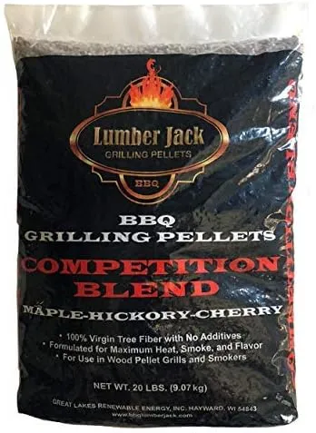 Lumber Jack Competition Blend Maple-Hickory-Cherry BBQ Grilling Pellets – 20 lbs.