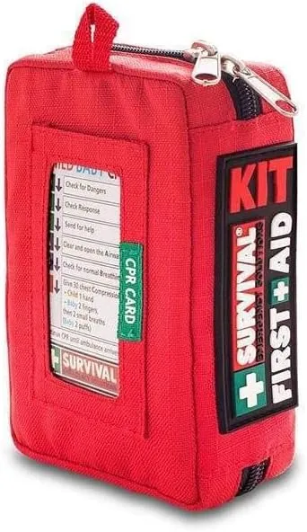 SURVIVAL Compact First Aid Kit - Emergencies Small Kits for Car, Hiking, Camping, Sports, Cycling, Mountain Biking, Mountaineering -27 Pieces