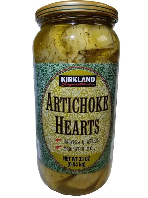 Kirkland signature artichoke hearts marinated in oil 33 oz