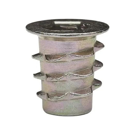 E-Z LOK - 901420-13 E-Z Lok Threaded Insert, Zinc, Hex-Flanged, 1/4"-20 Internal Threads, 13mm Length (Pack of 100)