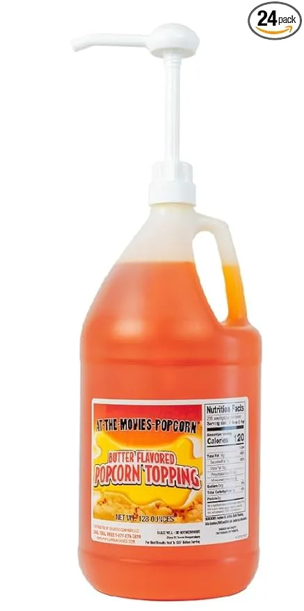 Buttery Flavor Popcorn Topping (Gallon w/Pump)