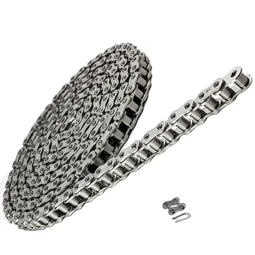 Jeremywell 41 SS Stainless Steel Roller Chain 3 Feet with 1 Connecting Link