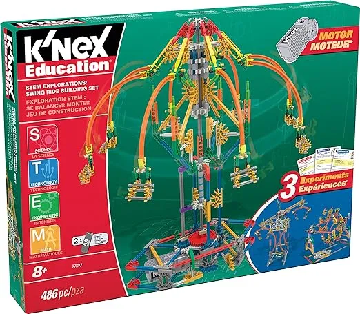 K'NEX Education - STEM Explorations: Swing Ride Building Set, 2 pieces