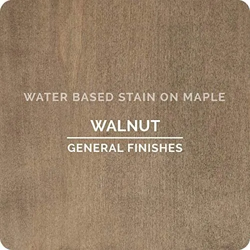 General Finishes Water Based Wood Stain, 1 Pint, Walnut