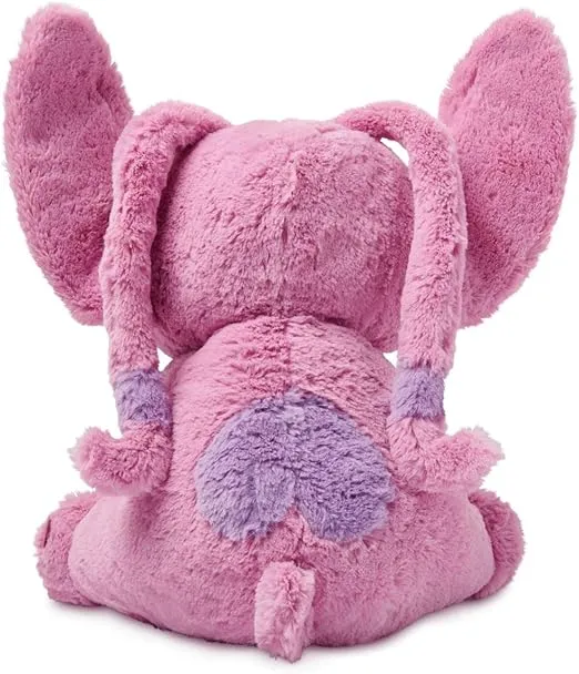 Disney Store Official Angel Medium Soft Toy for Kids, Cuddly Character with Fuzzy Texture and Embroidered Details, Flexible Floppy Ears, Plushy Suitable for All Ages.