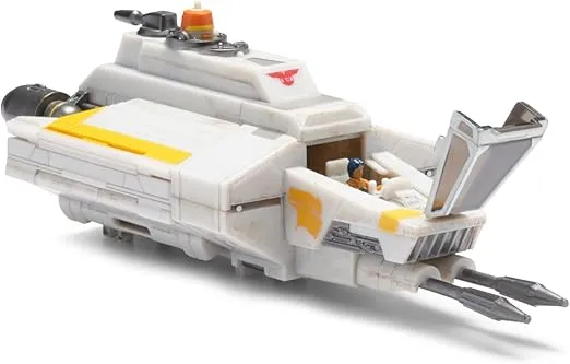 STAR WARS Micro Galaxy Squadron Phantom Shuttle - 5-Inch Vehicle with Folding Wings and Removable Hatch Plus Two 1-Inch Micro Figure Accessories