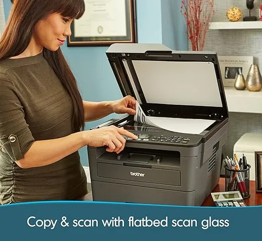 Brother Monochrome Laser Printer, MFCL2710DW, Wireless Networking, Duplex Printing, Includes 2 Month Refresh Subscription Trial and Amazon Dash Replenishment Ready