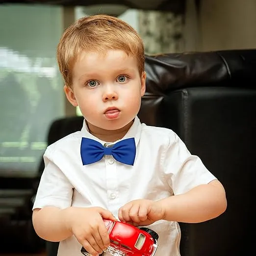 Baby Bow Ties for Boys Pre Tied Toddler Bow Tie Adjustable Kids Baby Bowties for Wedding Party