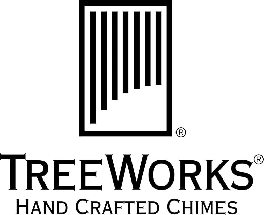 Treeworks Chimes Energy Chime with Mallet for Meditation, Sound Healing or Yoga, 5 Notes –– Made in U.S.A. –– Long Resonance with Brilliant Tone, Solid Tennessee Hardwood Mantle (TRE430)