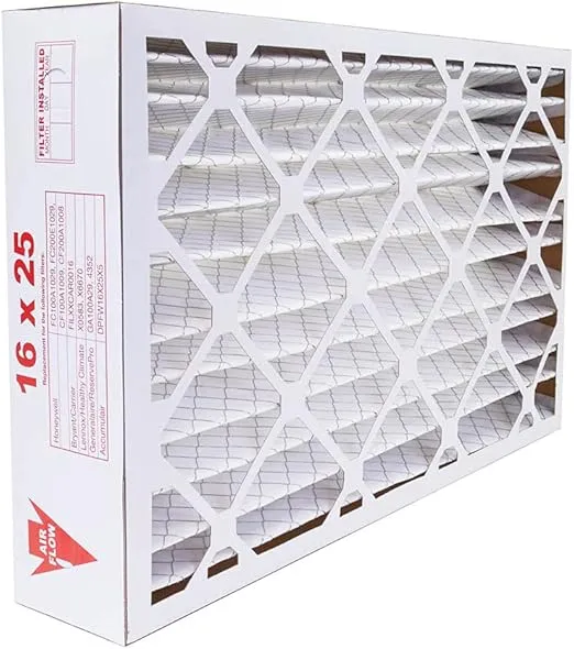 AIRx Filters 16x25x5 MERV 8 HVAC AC Furnace Air Filter Replacement for Bryant Carrier CARF8250606 FILBBCAR0016, Dust 2-Pack, Made in the USA