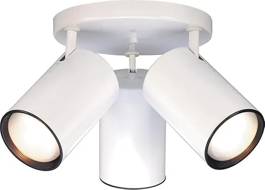 Nuvo SF76/422 3 Light R30 Straight Cylinder, White